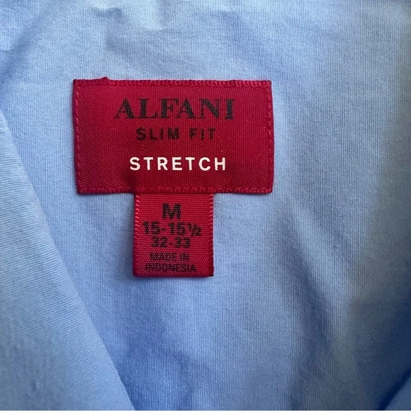 Alfani Slim Fit Stretch Button Down Dress Shirt - Picture 3 of 5